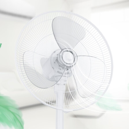 พัดลมตั้งพื้น 16 นิ้ว Midea MFS160M0ADWH  สีขาว_3